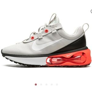 NIKE Air Max 2021 Size 9 Sneakers Light Bone/White/Flash Crimson/Black